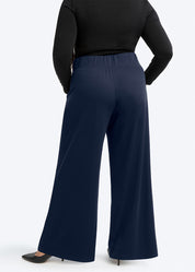 Multitasker Wide Leg Pant - Oxford Navy