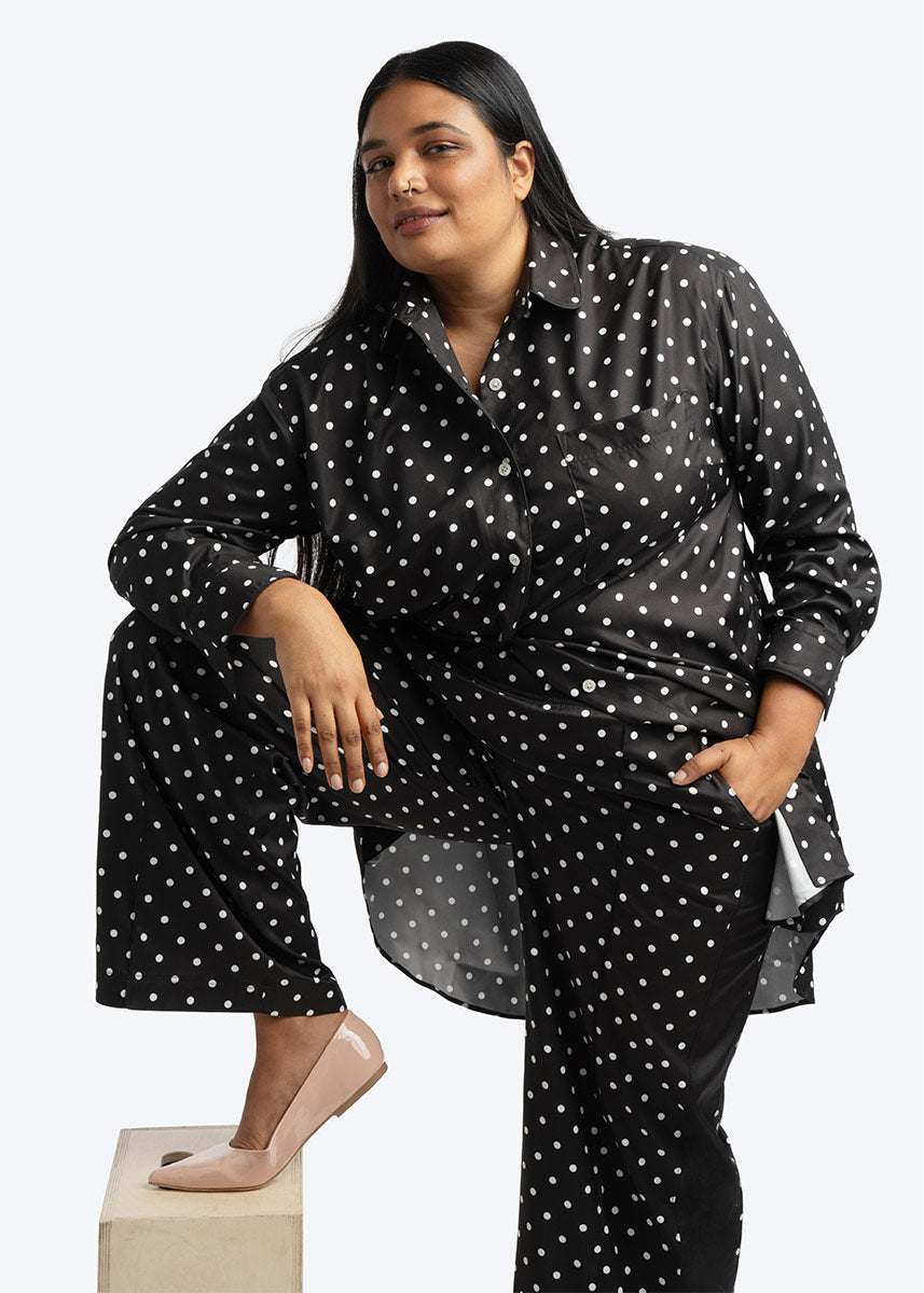 Signature Tunic Shirt - Polka Dot