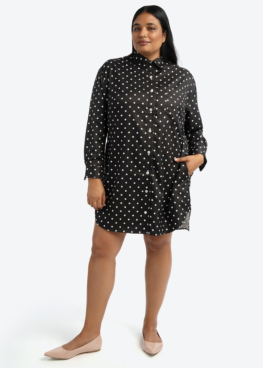 Signature Tunic Shirt - Polka Dot