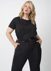 CoolROSE™ Luxe Knit Reversible T-Shirt Black