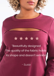 CoolROSE™ Luxe Knit Peek-a-boo Tunic