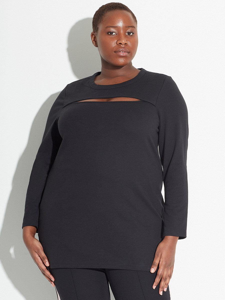 CoolROSE™ Luxe Knit Peek-a-boo Tunic