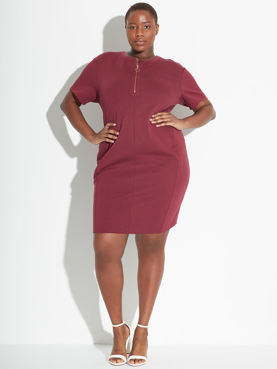 Plus Size Burgundy Dress, Women's Plus Size Designer Dresses - See Rose Go 2X / Burgundy - See Rose Go Plus Size Burgundy Dress, Women's Plus Size Designer Dresses - See Rose Go 2X / Burgundy - See Rose Go
