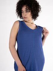 Midi V-Neck Tank Dress