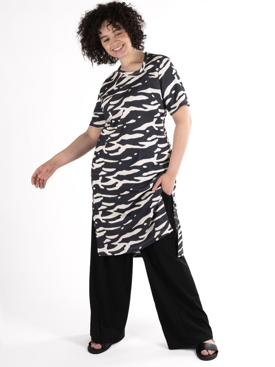 Asymmetric Neckline Dress