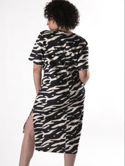 Asymmetric Neckline Dress