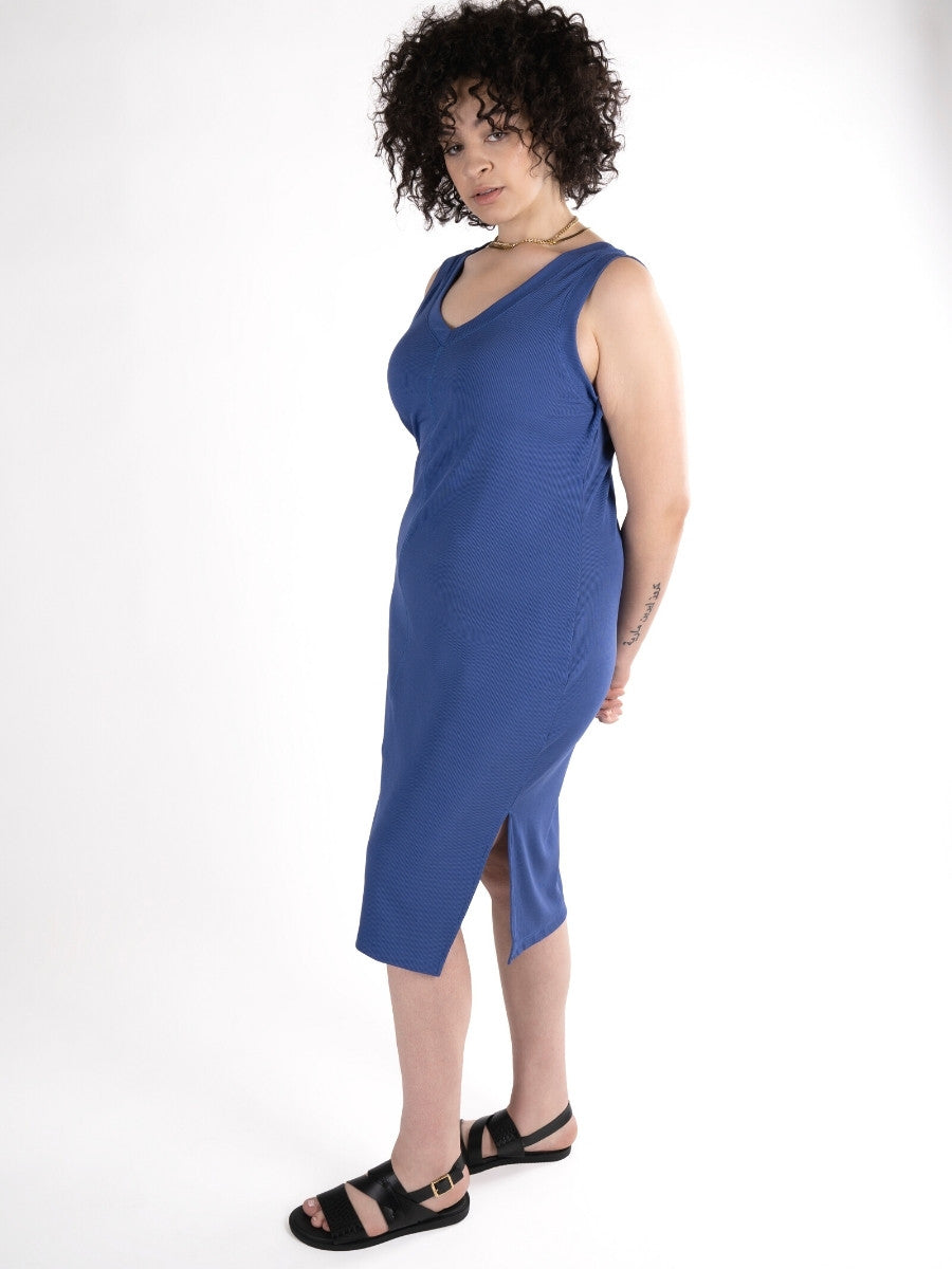 Midi V-Neck Tank Dress