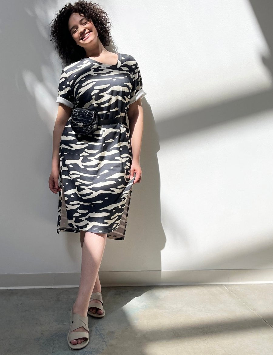 Asymmetric Neckline Dress