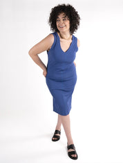 Midi V-Neck Tank Dress