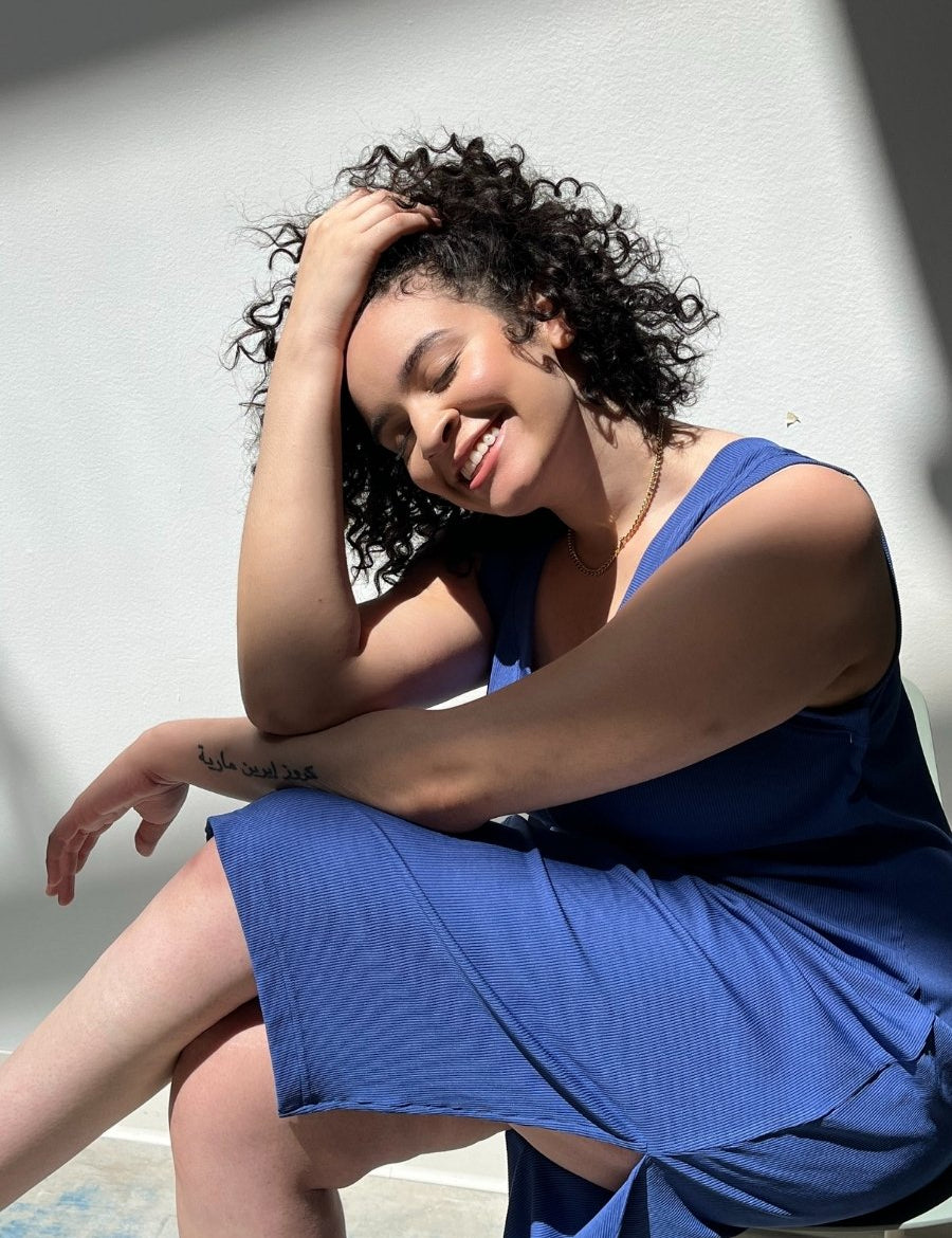 Midi V-Neck Tank Dress