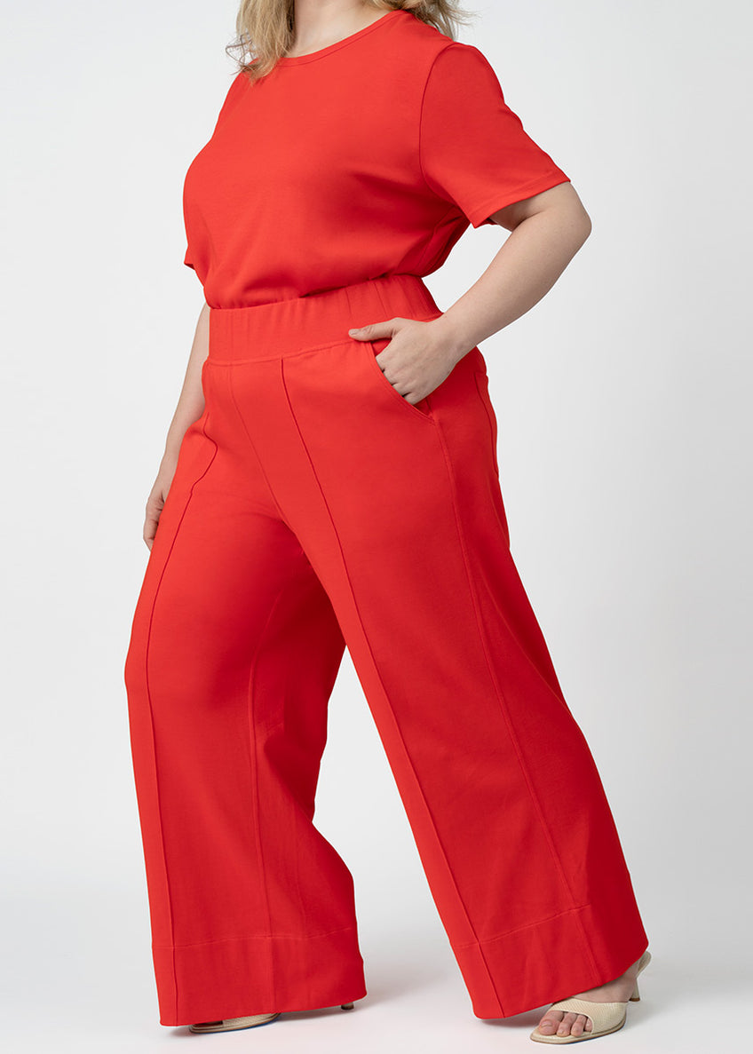 Rosé Chic Wide-Leg Pants