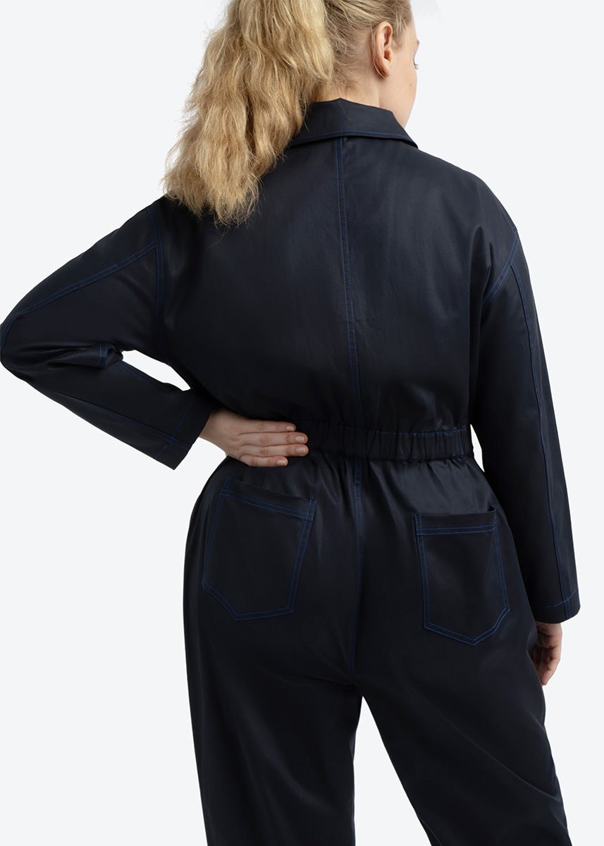 Plus Size Jumpsuit and Boiler Suit in Navy, Cool Plus Size