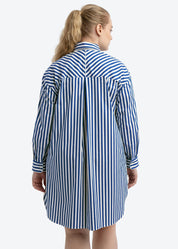 Signature Tunic Shirt Cobalt Stripe