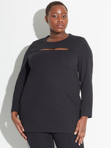 CoolROSE™ Luxe Knit Peek-a-boo Tunic