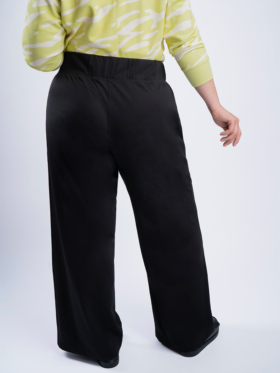 Plus Size Wide Leg Pant in Khaki, Cool Plus Size Clothing - See Rose Go –  See ROSE Go