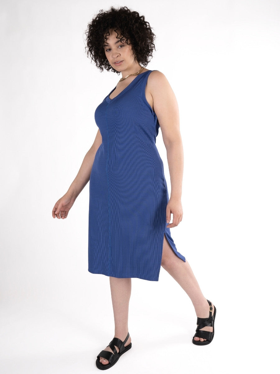 Midi V-Neck Tank Dress