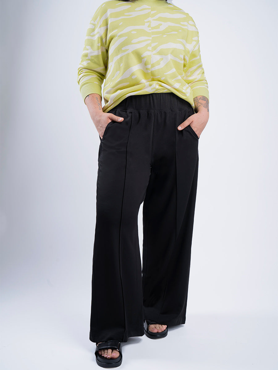 Plus Size Wide Leg Pant in Khaki, Cool Plus Size Clothing - See