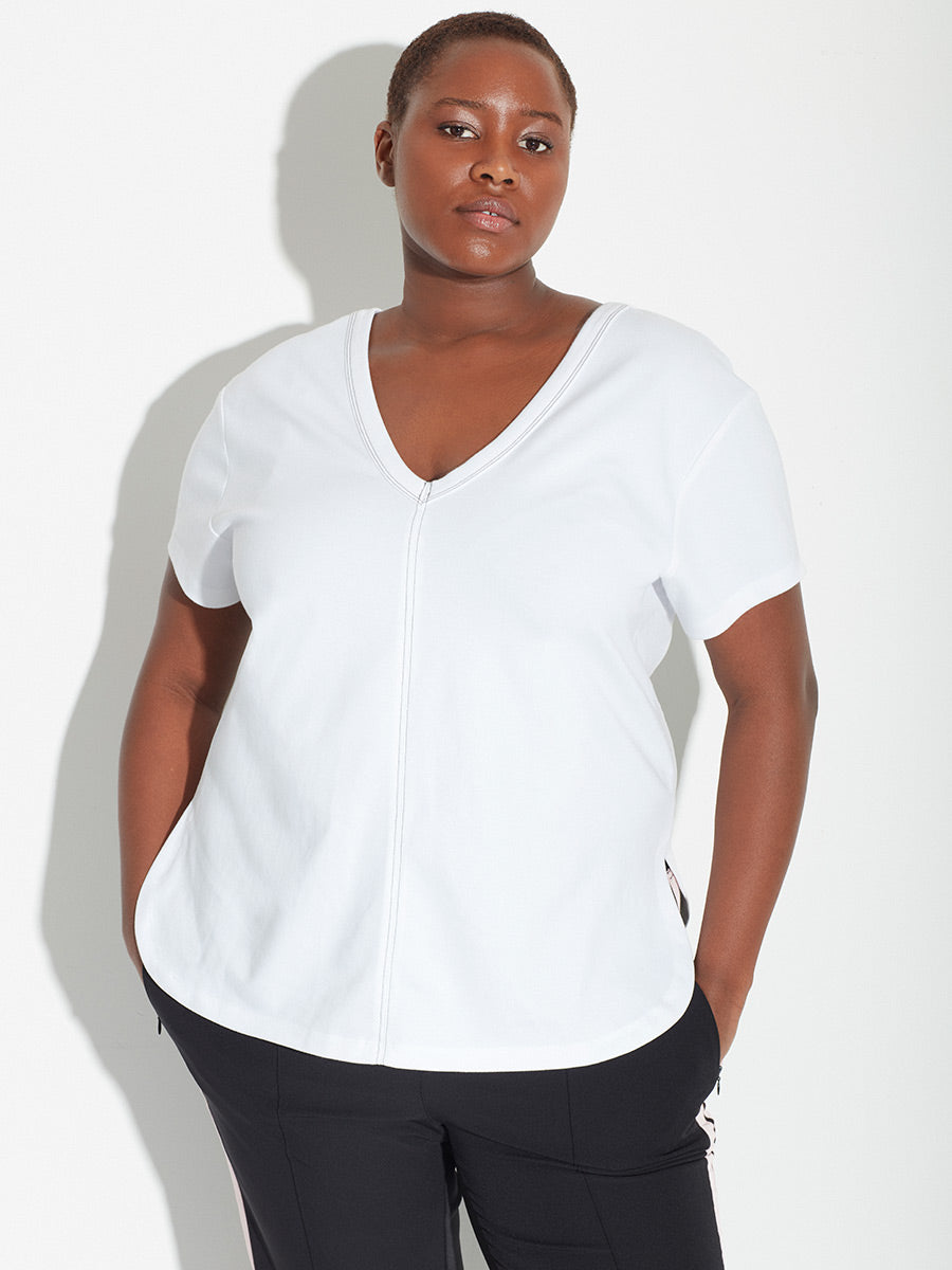 Plus Size Grey T-Shirt, Women's Plus Size T Shirts - See Rose Go – See ...